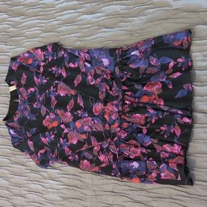 Allison Joy floral ruffle dress XS